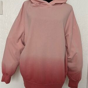 GAP Pink to Rose Ombre Hoodie Sweater